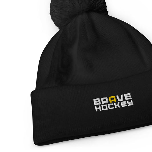 BRAVE HOCKEY POM POM BEANIE