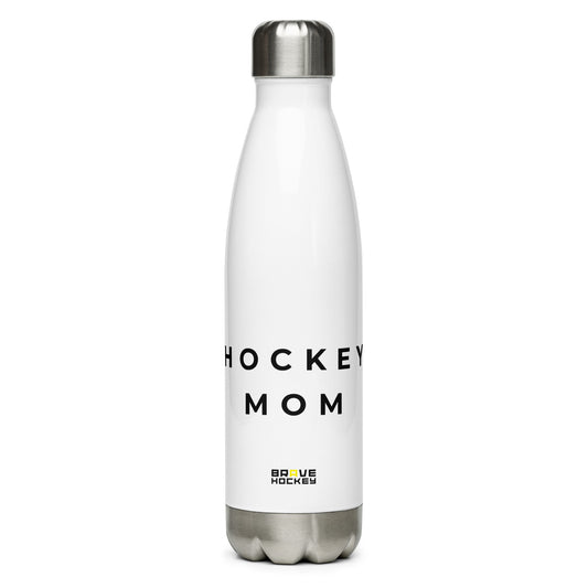 Brave Hockey Mom Stainless Steel Water Bottle